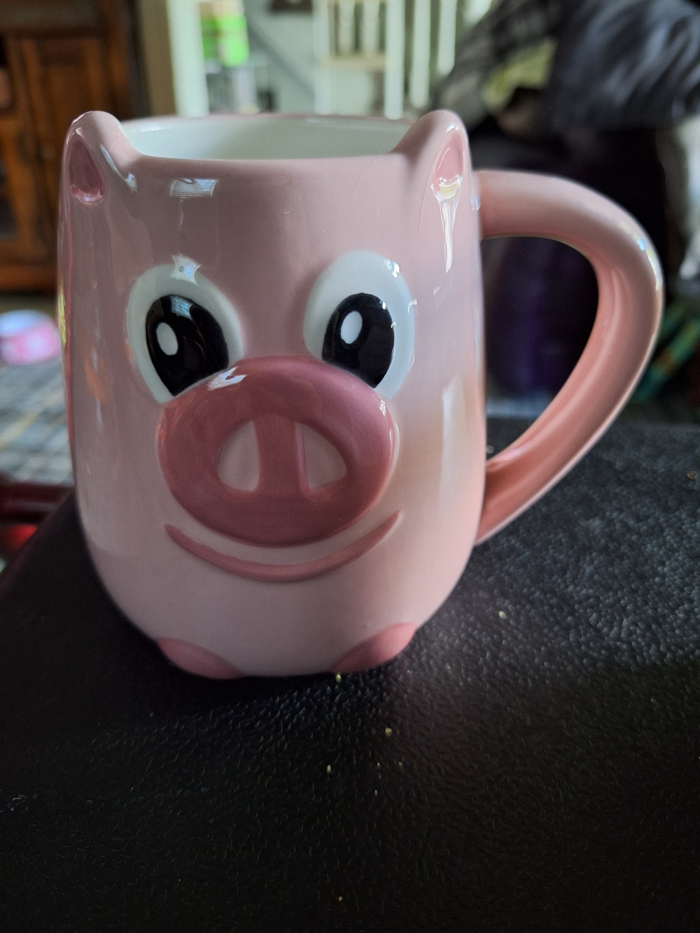 Tag Pink Ceramic Pig Mug